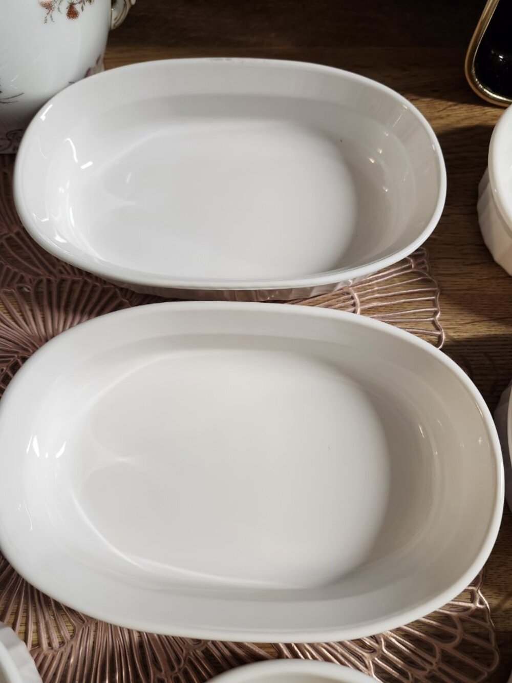 8- CorningWare F-15-B French White Oval Casserole Dishes 475 ml - Picture 4 of 8